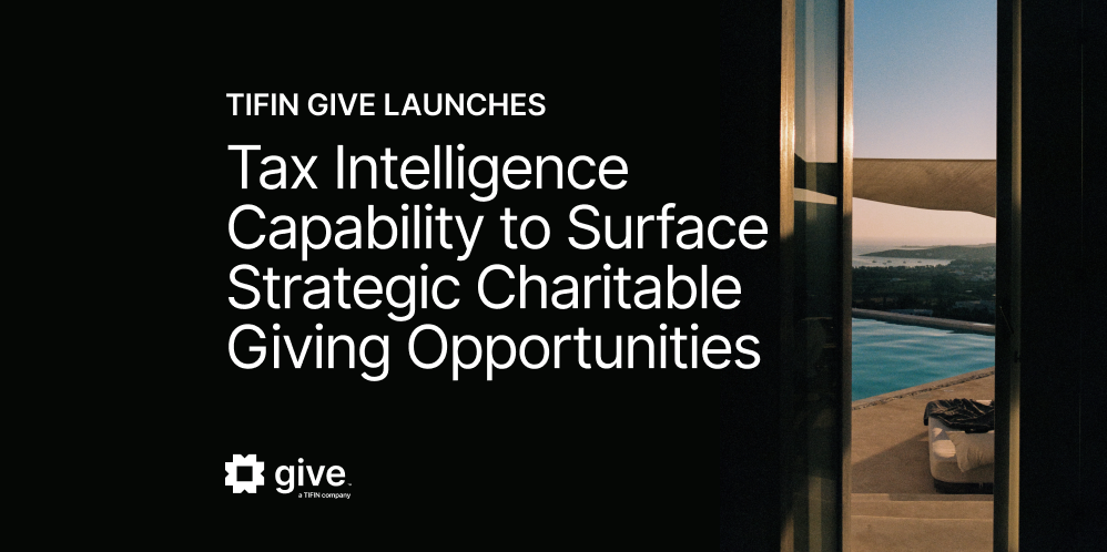 TIFIN Give Launches first-of-its-kind Tax Intelligence for Philanthropy