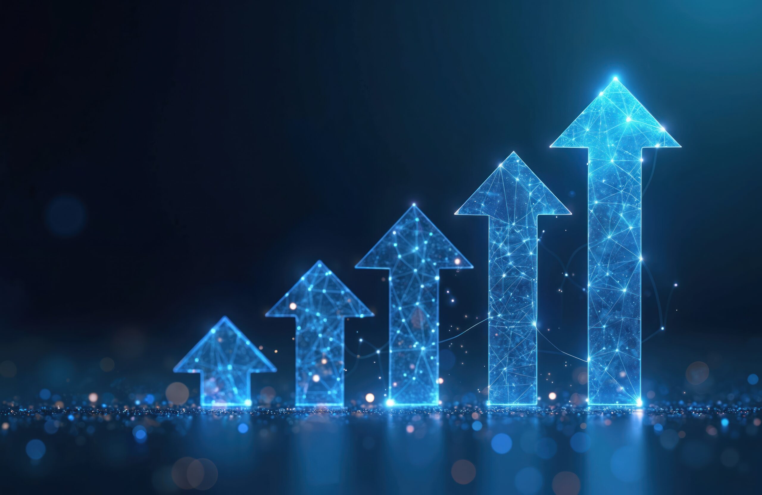 Abstract graphic with upward arrows symbolizing growth, representing alternative investment due diligence