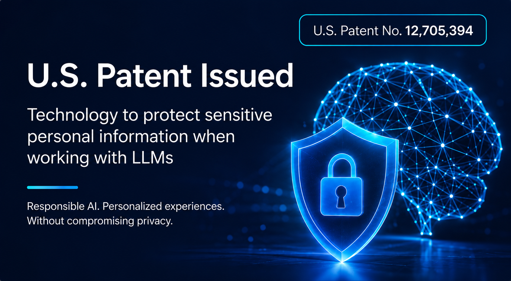 Image for TIFIN Granted U.S. Patent for Technology Protecting Sensitive Data in AI Applications