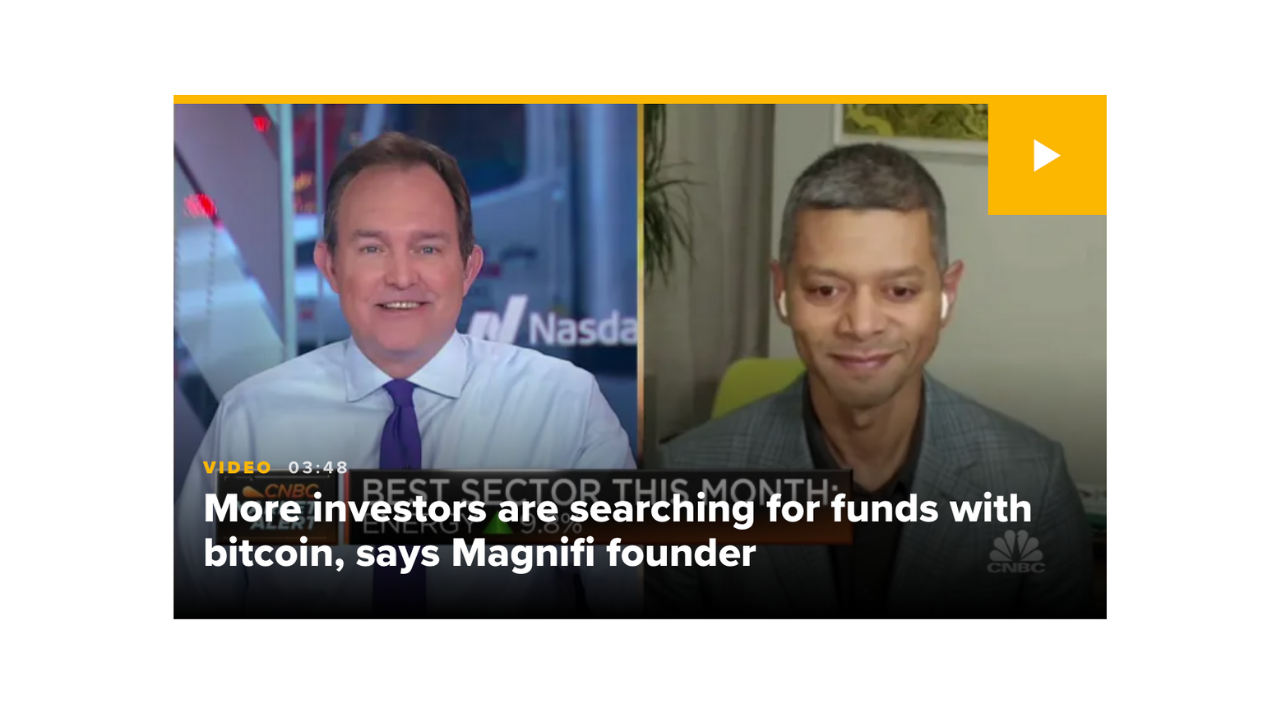 [Video – CNBC Squawk Box] Tifin CEO says that Investor interest in equity and crypto-focused funds picking up despite the sell-off